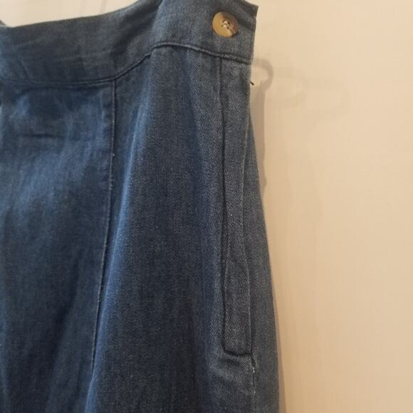 NEW Denim Maxi Skirt 90's Throwback Boho Cotton Denim Skirt J Lo Style - Picture 7 of 16
